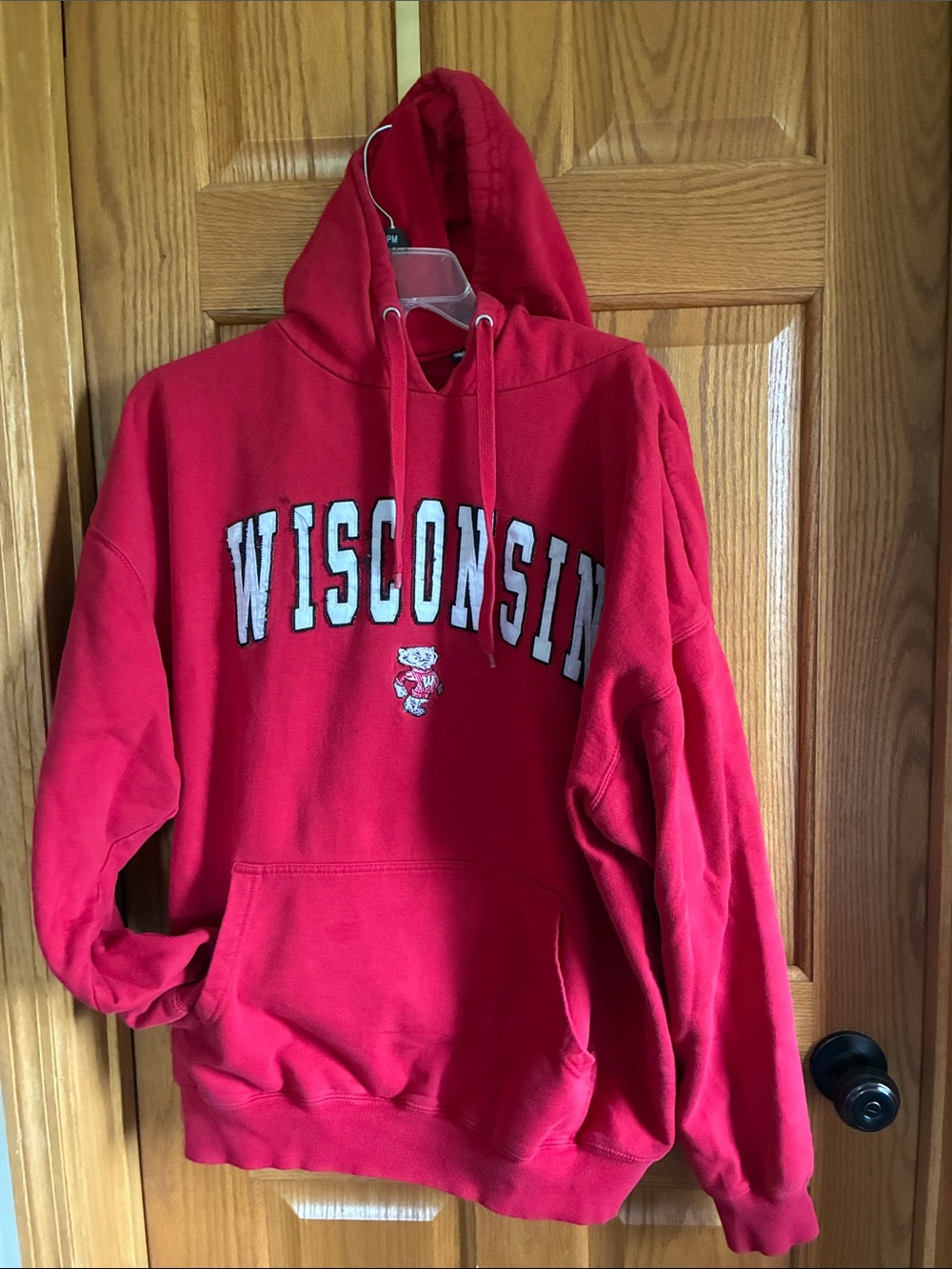 Wisconsin Badger Hooded Sweatshirt - Collegiate Fleece Hoodie
